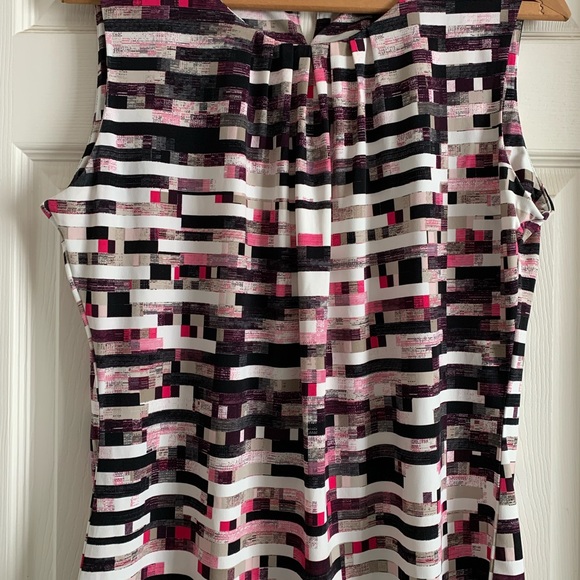 Calvin Klein Pleat Neck Top Sleeveless Size P - Picture 16 of 17